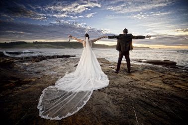 Post-boda en Asturias, playa de Verdicio