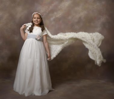 Fotografía de comunión con estilo