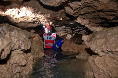 Fotografía deportiva. Cueva acuática