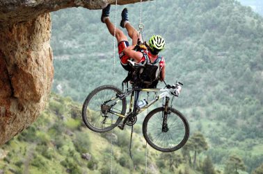 Fotografía deportiva. Rappel con bici