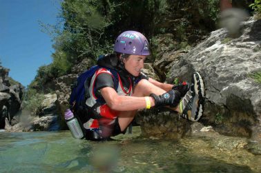 Fotografía deportiva. Descenso de barrancos